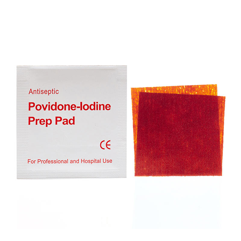 PAD PREP PREP PREP PREP POVIDONE MEDIAL-GADE 10% Wipes Díghalrú Aonair